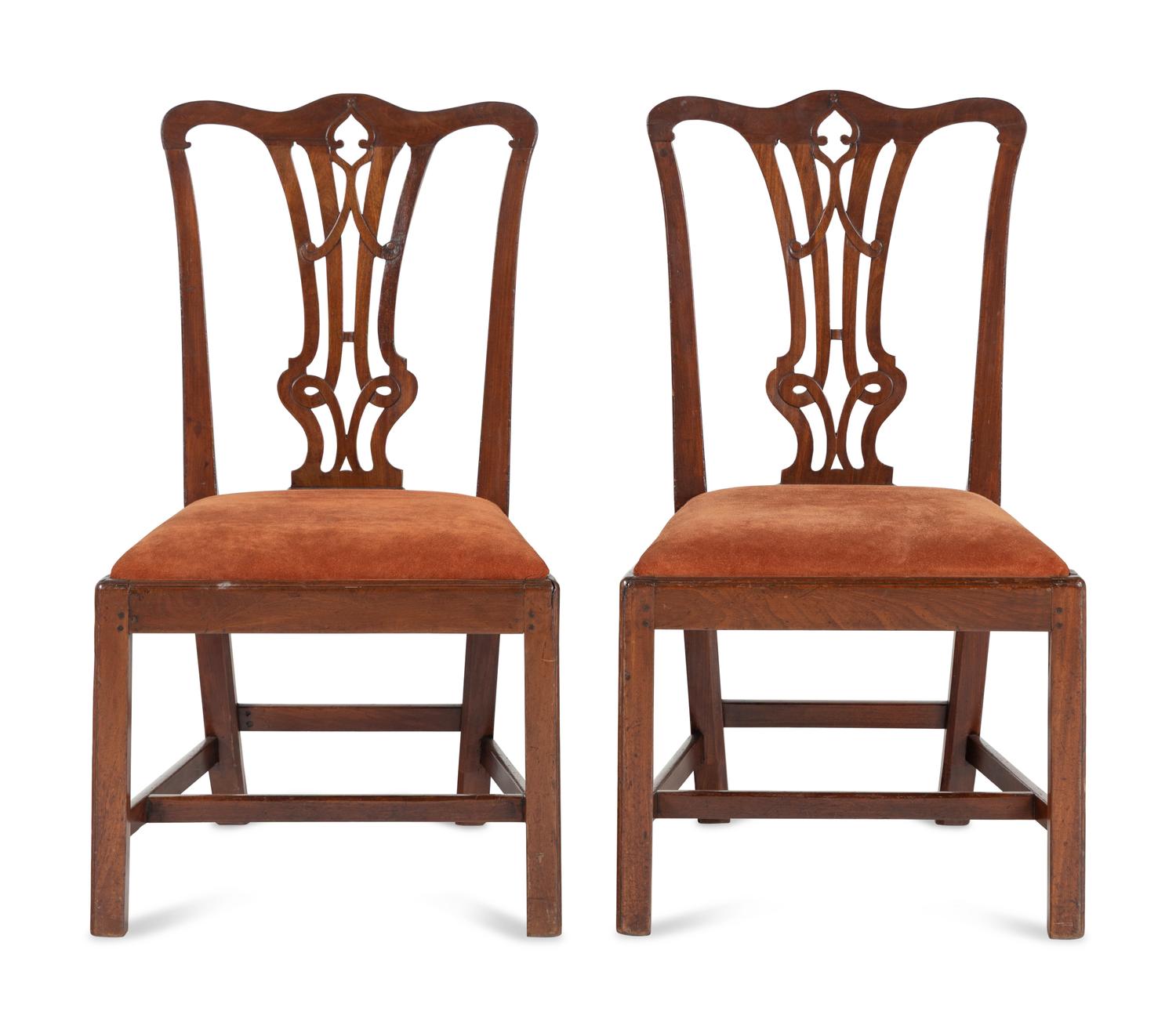 A Pair of George III Mahogany Dining Chairs