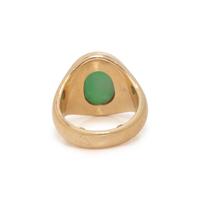 JADE AND YELLOW GOLD RING