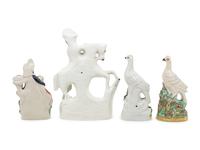 Four Staffordshire Figures