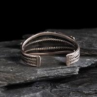 Navajo Silver and High Grade Spiderweb Turquoise Cuff Bracelet