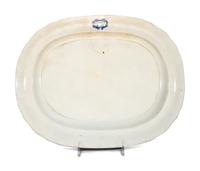 An Unusual and Large Historic Blue Staffordshire 'Detroit' Platter