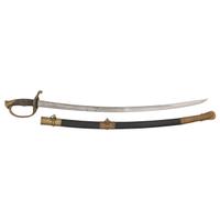 Horstmann Finley Etched Curved Blade Foot Officer's Sword Presented to Cpt. John McDowell - 77th PA