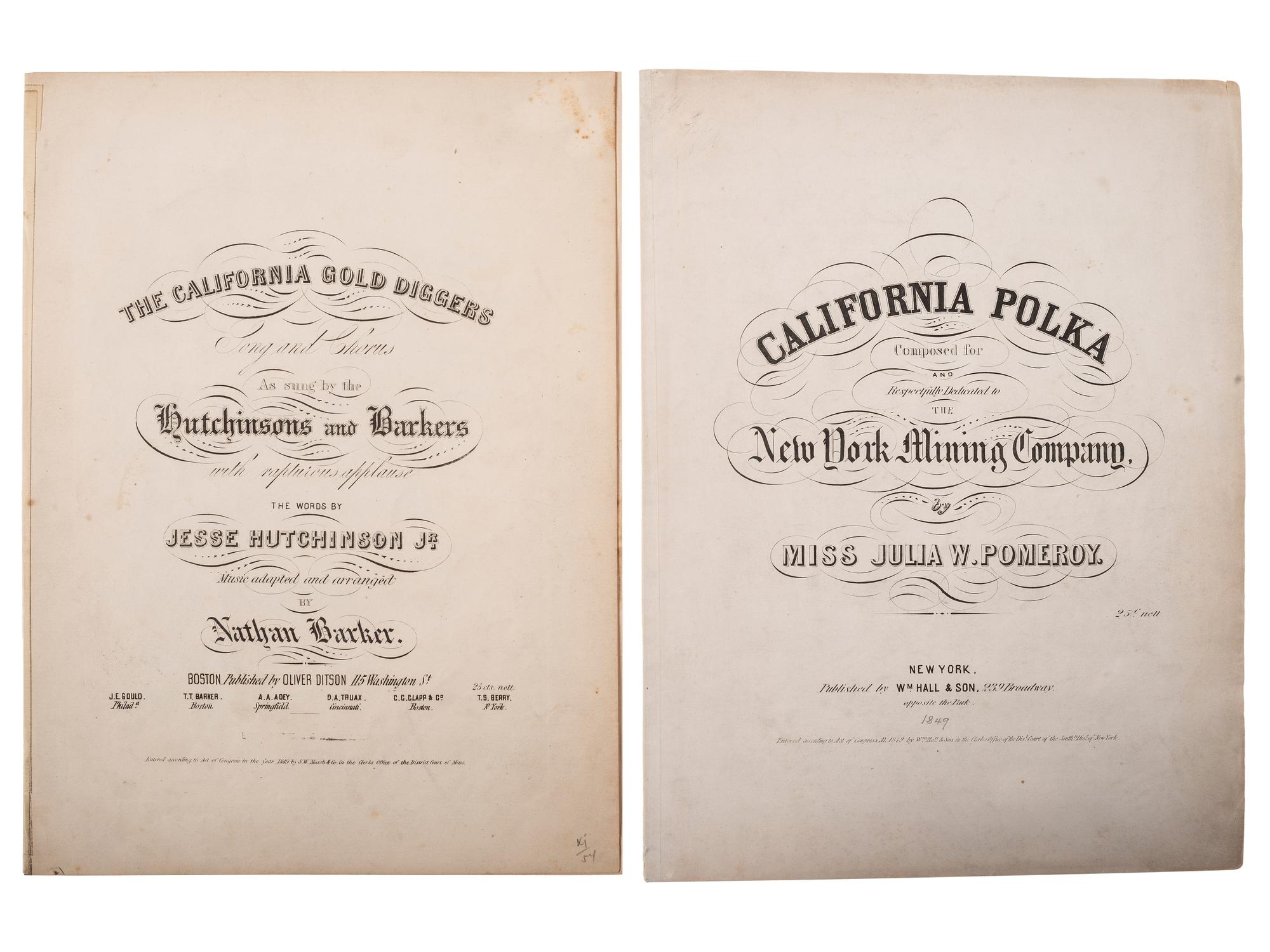[MINING] California Gold Rush and more - letters, brochures, souvenirs.