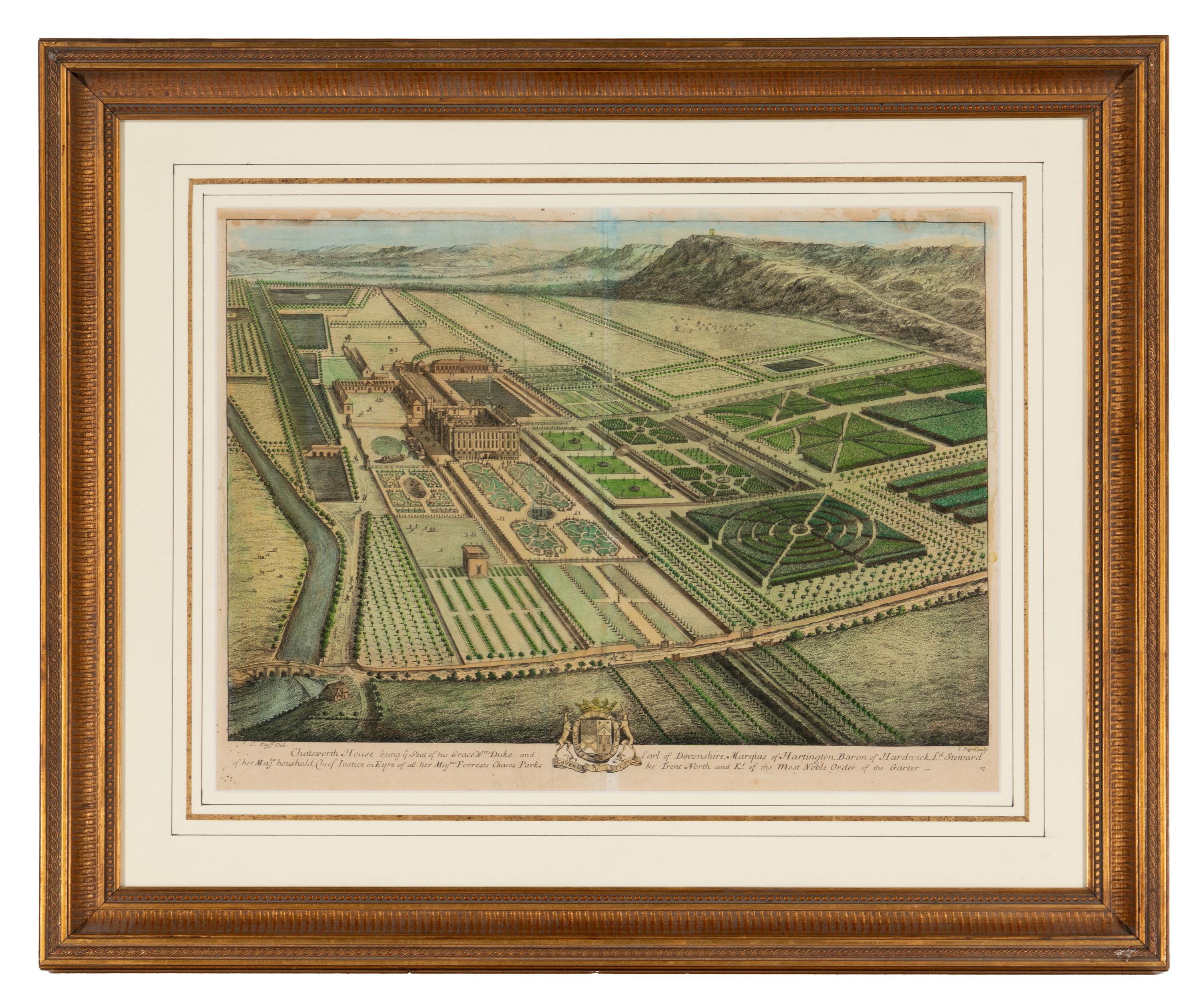 A Set of Eight Hand-Colored Engravings