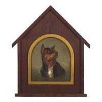 Anglo-American School 19th Century, A Portrait of a Rottweiler