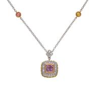 SYNTHETIC SAPPHIRE AND DIAMOND SET