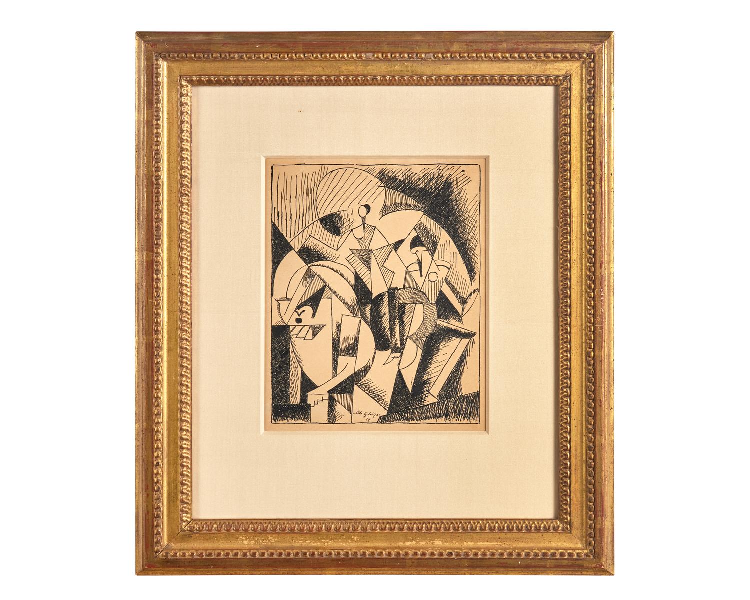 Sur une Écuyère de Cirque , 1914