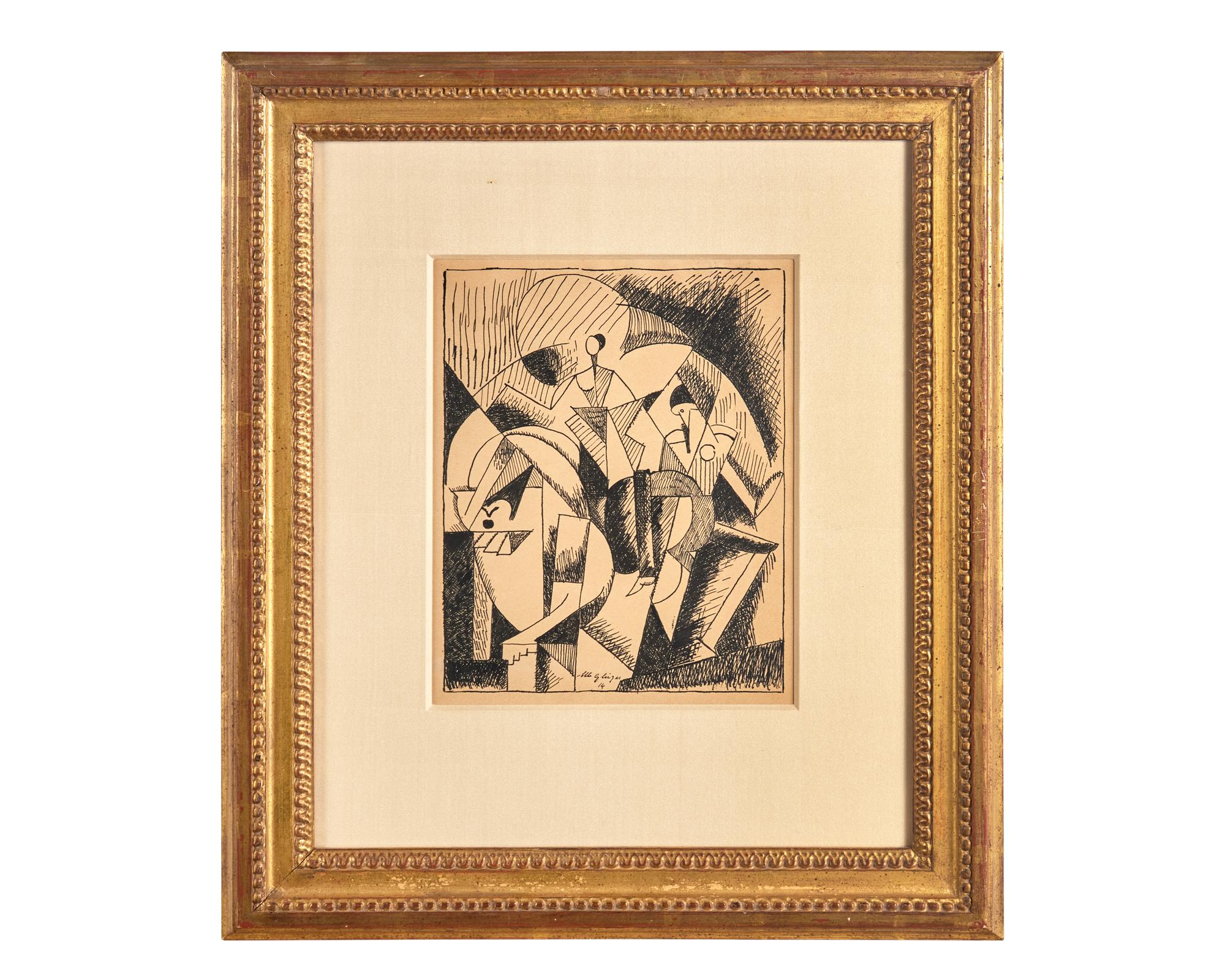 Sur une Écuyère de Cirque , 1914
