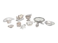 A Group of Nine Silver Holloware Articles