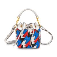 Saint Laurent, Metallic Patchwork Leather Bucket Bag