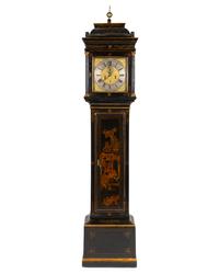 A William & Mary Style Japanned Longcase Clock — WILLIAM FRANKLIN JR., 19TH CENTURY