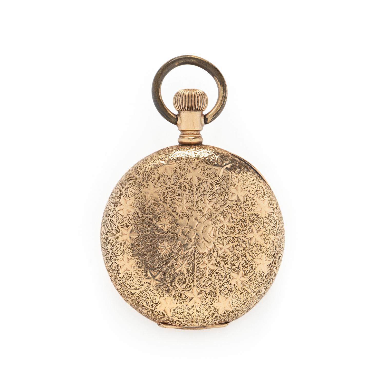 J.B.C. & CO., YELLOW GOLD POCKET WATCH