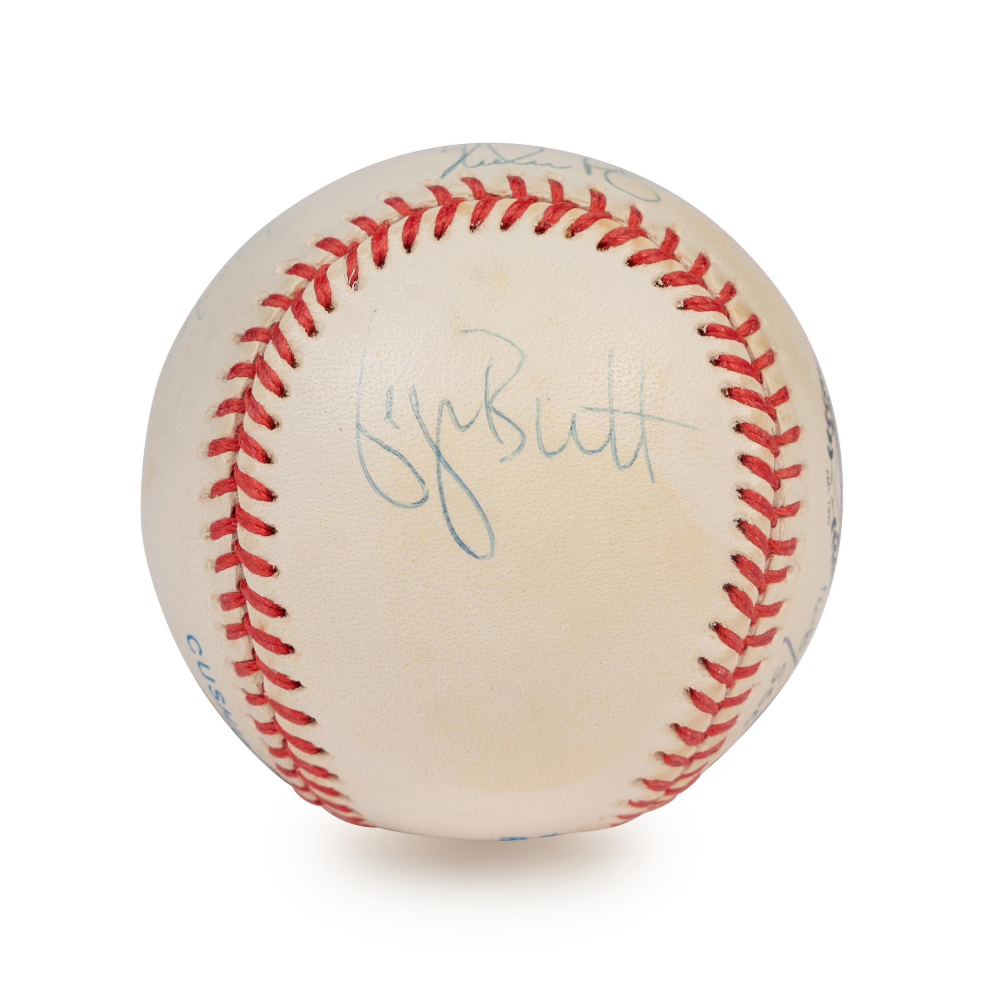 A Nolan Ryan, George Brett, Robin Yount and Orlando Cepeda 1999 Hall of Fame Signed Autograph Baseball (Beckett Authentication Services Letter)