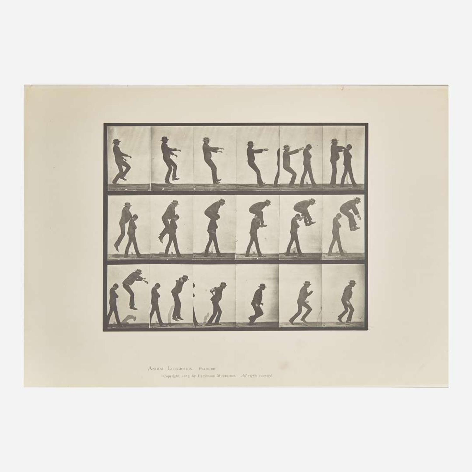 [Photography] Muybridge, Eadweard Collection of 111 Plates from "Animal Locomotion. An Electro-Photographic Investigation of Consecutive Phases of Animal Movements. 1872-1885"