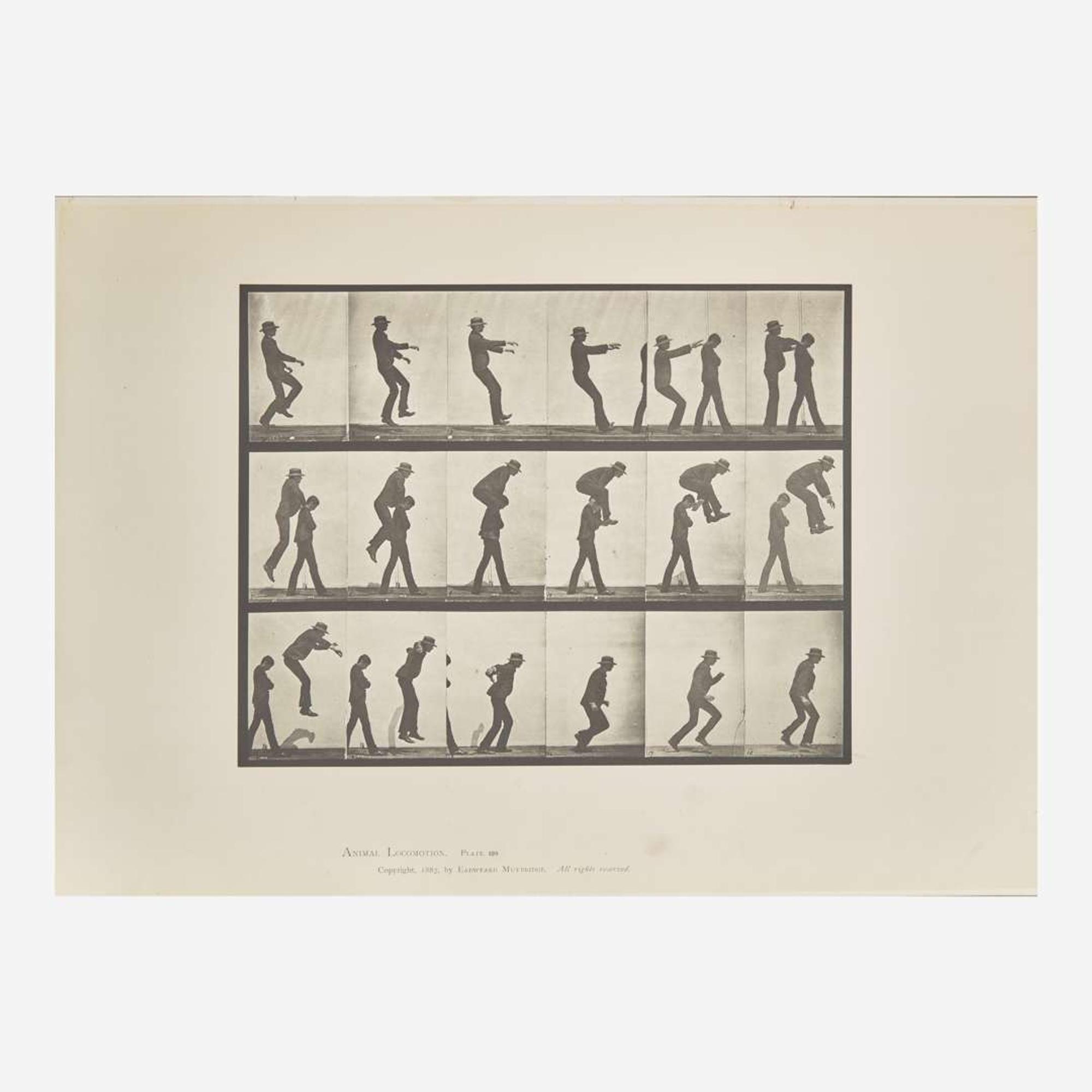 [Photography] Muybridge, Eadweard Collection of 111 Plates from "Animal Locomotion. An Electro-Photographic Investigation of Consecutive Phases of Animal Movements. 1872-1885"