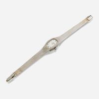 A white gold lady's watch, Omega Vintage