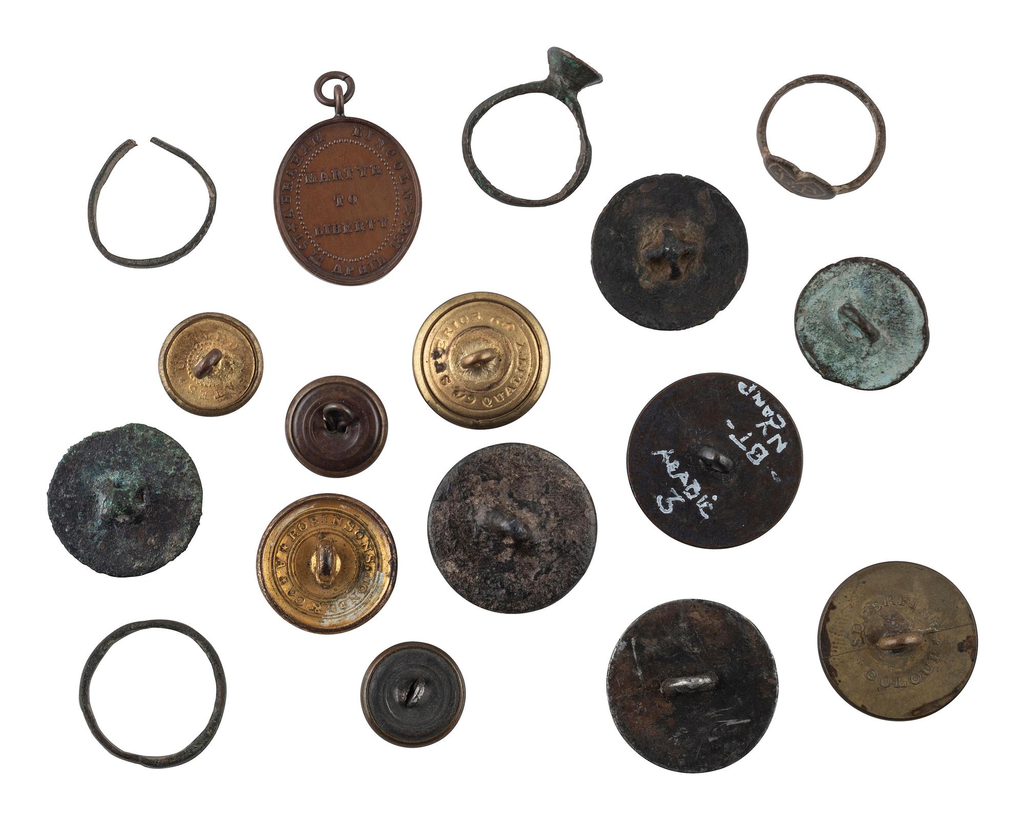 [18TH CENTURY]. A group of buckles and rings, many dating from the 18th century.