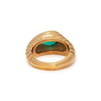 NIVA, PAIR OF SAPPHIRE AND EMERALD RINGS
