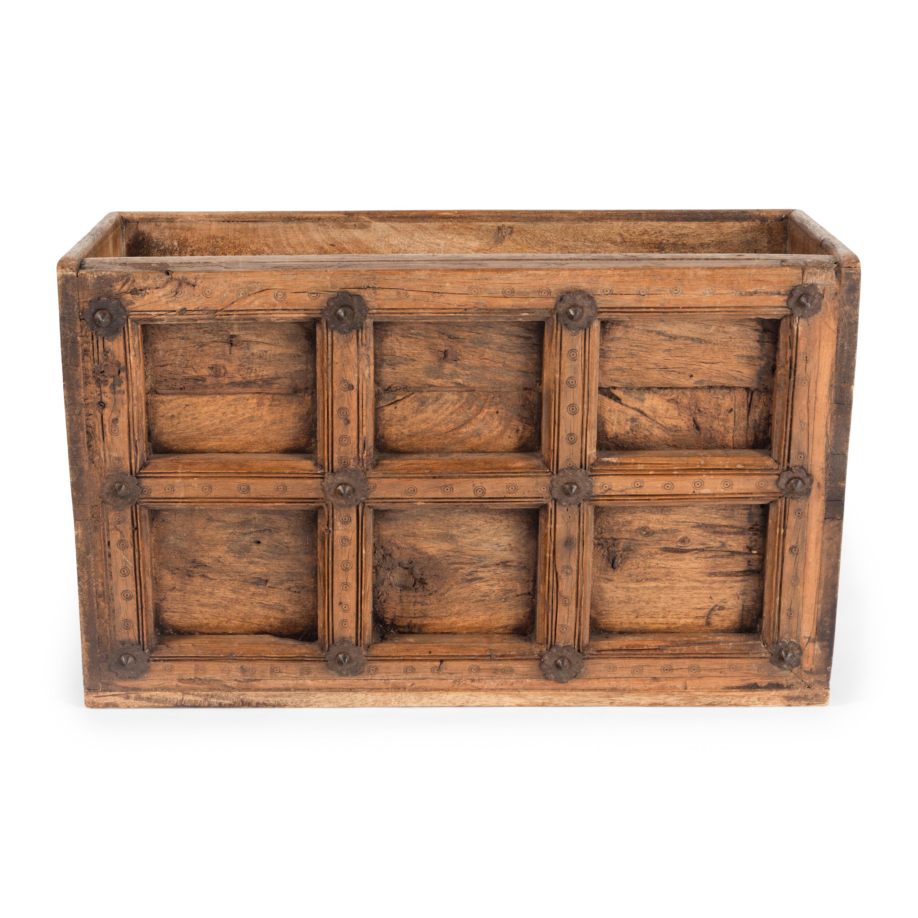An Indian Teakwood Coffer
