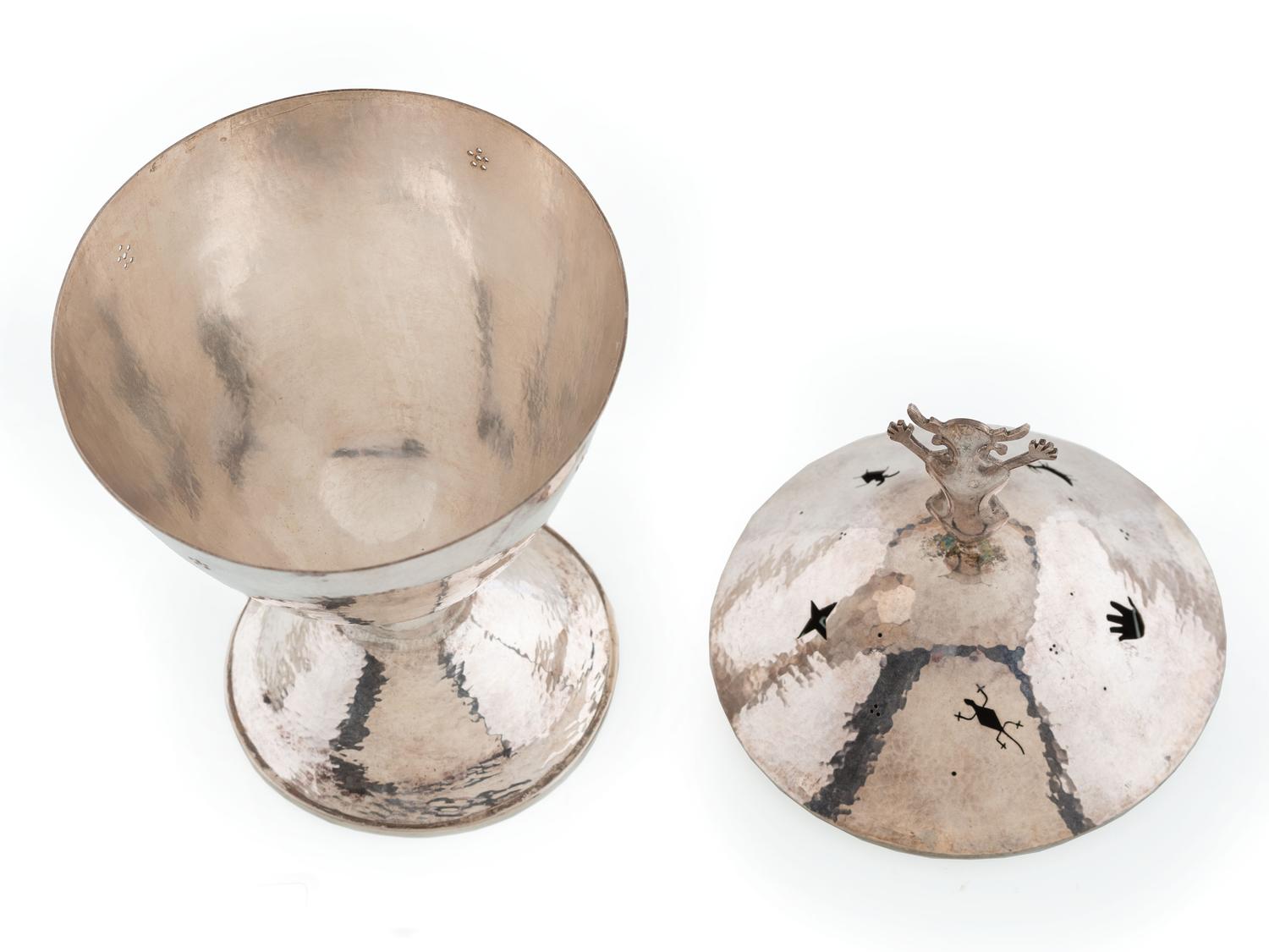 Sterling Silver Lidded Goblet