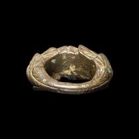 A Roman Gilt-Bronze and Garnet Ring