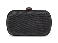 BOTTEGA VENETA, BLACK STRAW CLUTCH