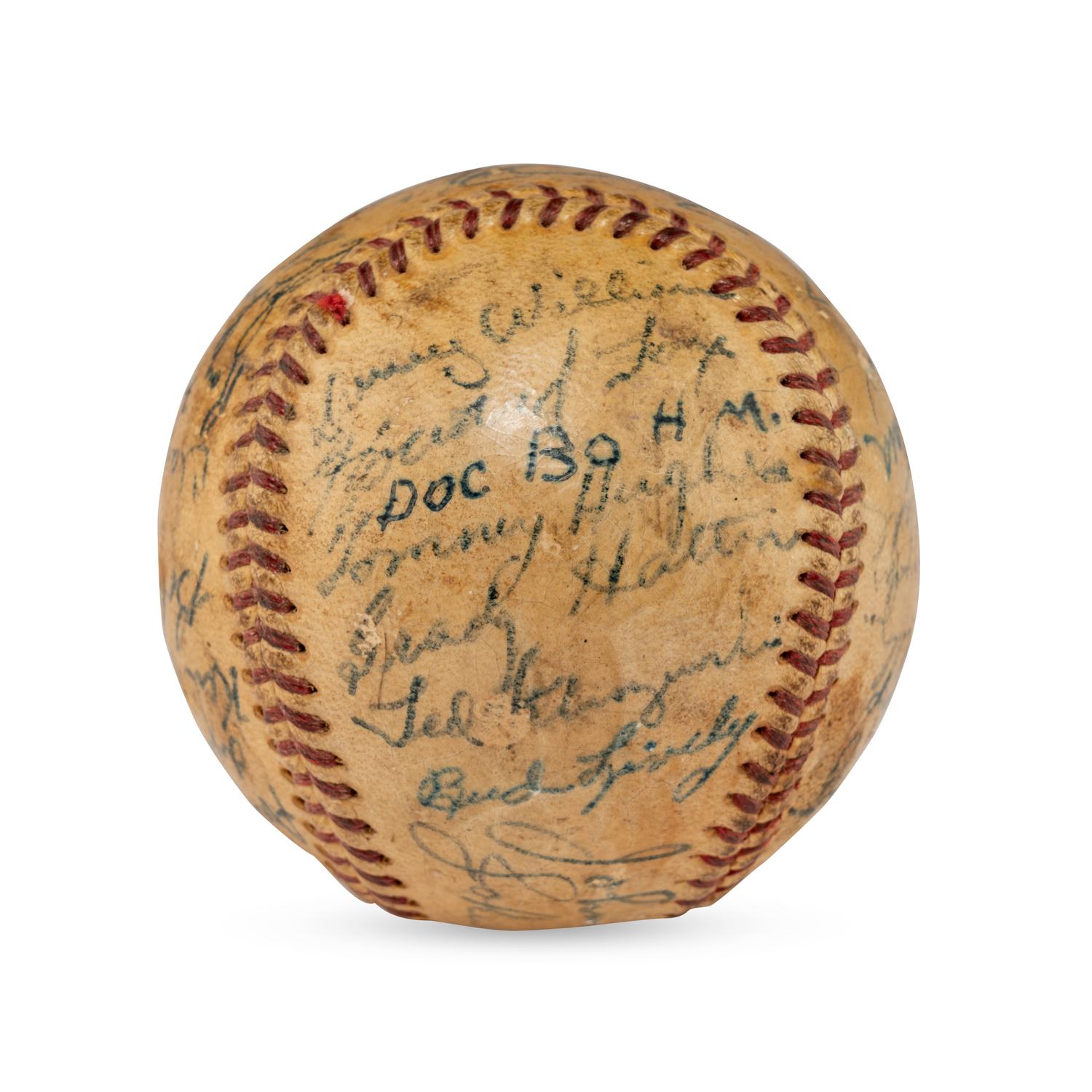 A 1948 Cincinnati Reds Team Signed Autograph Baseball