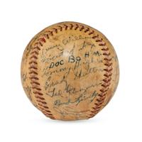 A 1948 Cincinnati Reds Team Signed Autograph Baseball
