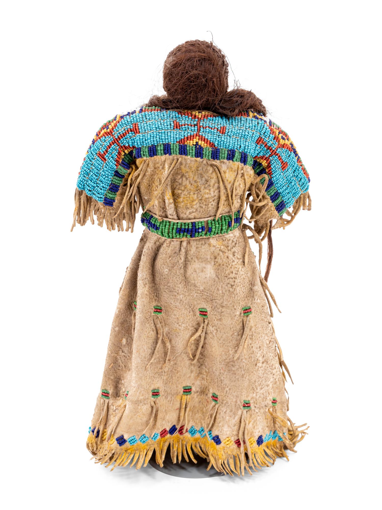 Sioux Beaded Hide Doll