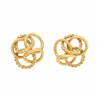COOMI, HIGH KARAT YELLOW GOLD AND ROSE CUT DIAMOND EARRINGS