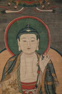A Daoist Water and Land Ritual Painting Floor Screen
