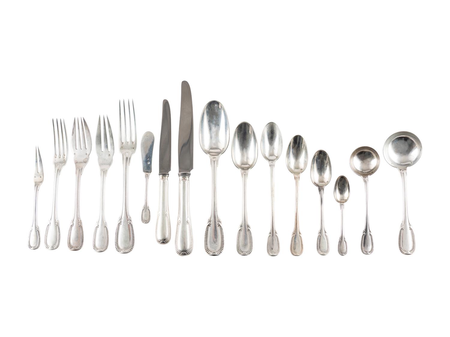 A French Silver Flatware Service