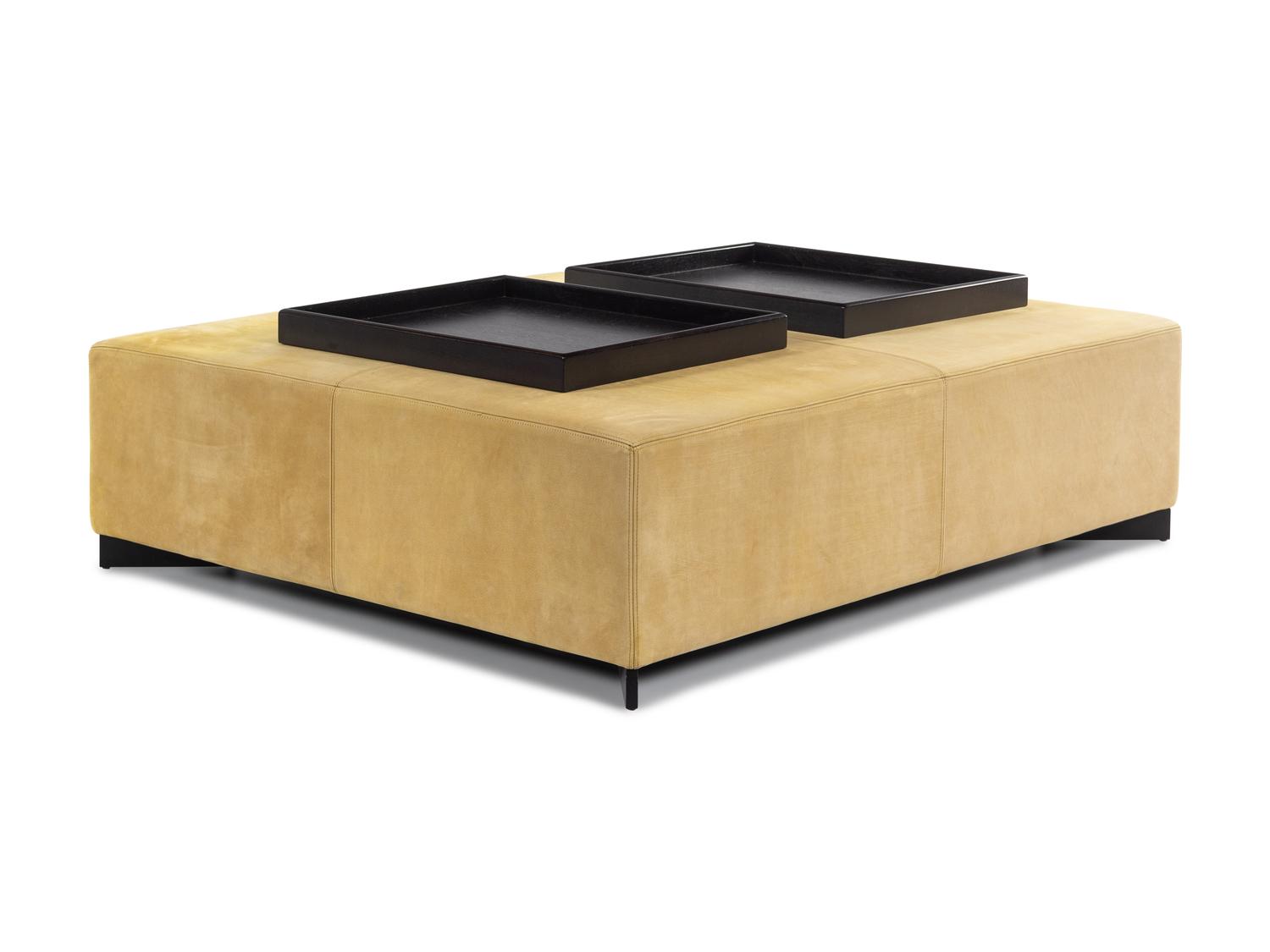 Galet Ottoman with Two Trays, Holly Hunt, USA