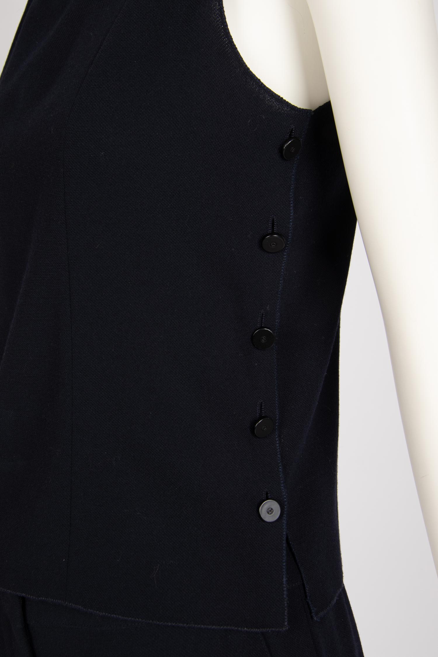 Chanel Navy Three-Piece Ensemble and Pea Coat, 1998-1999