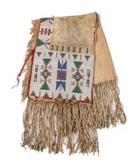 Sioux Beaded Hide Saddlebags