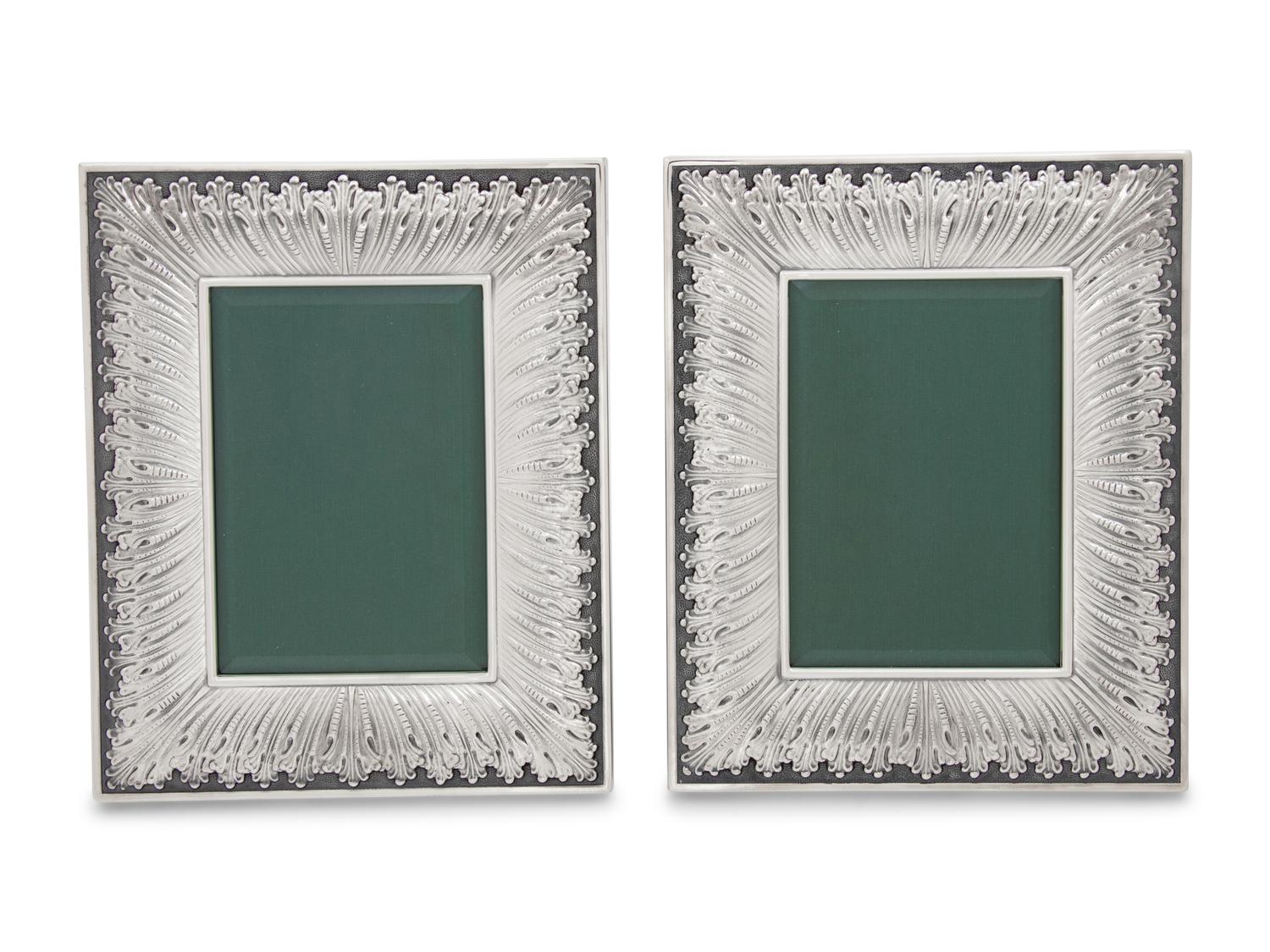 A Pair of Buccellati Silver Picture Frames