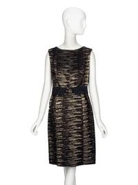 Carolina Herrera, Lamé Tweed Dress Ensemble