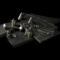 Navajo Silver Curio Pieces, PLUS