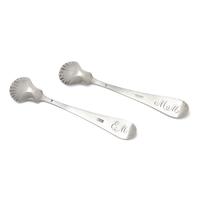 A Pair of Federal Coin Silver Salt Spoons