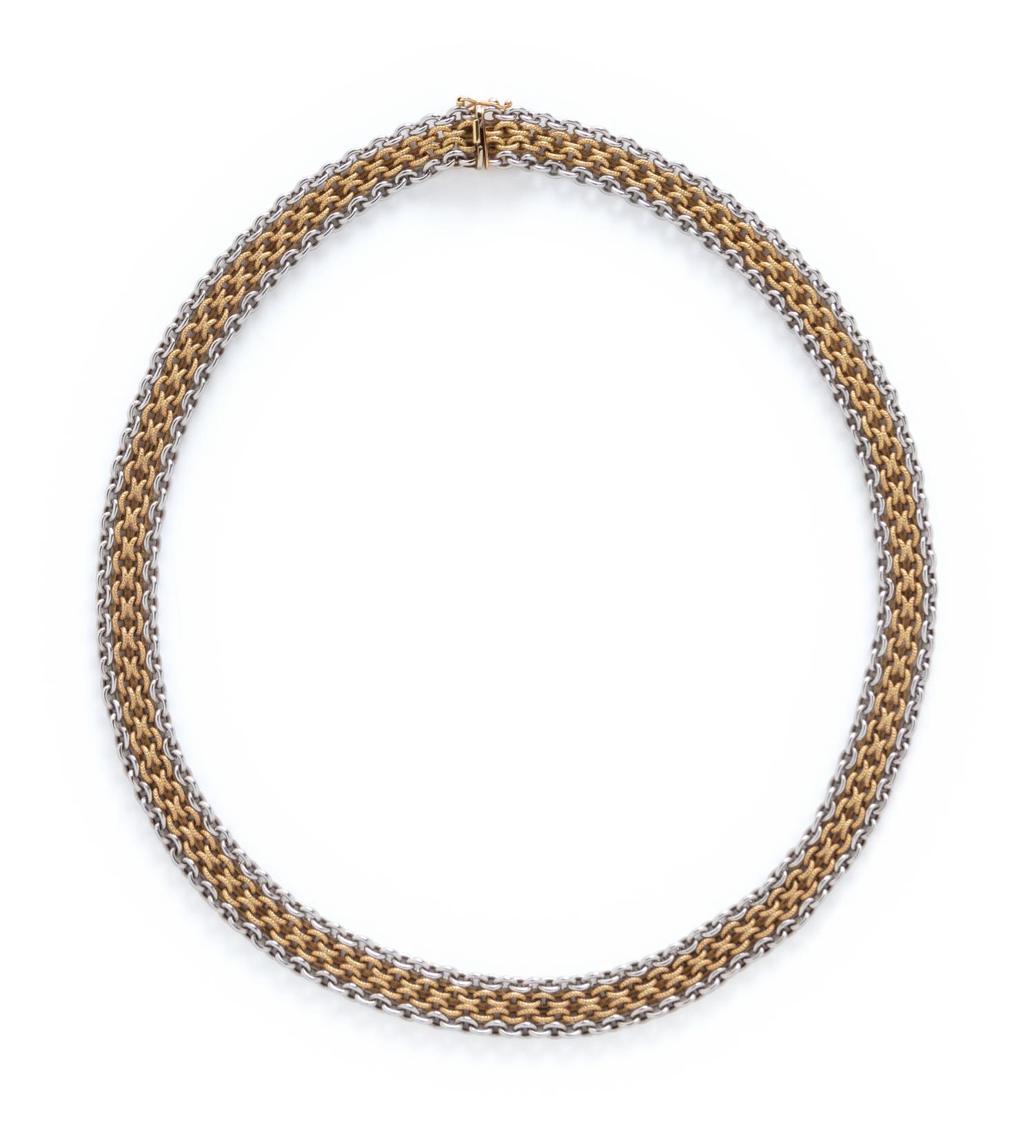 BICOLOR GOLD NECKLACE