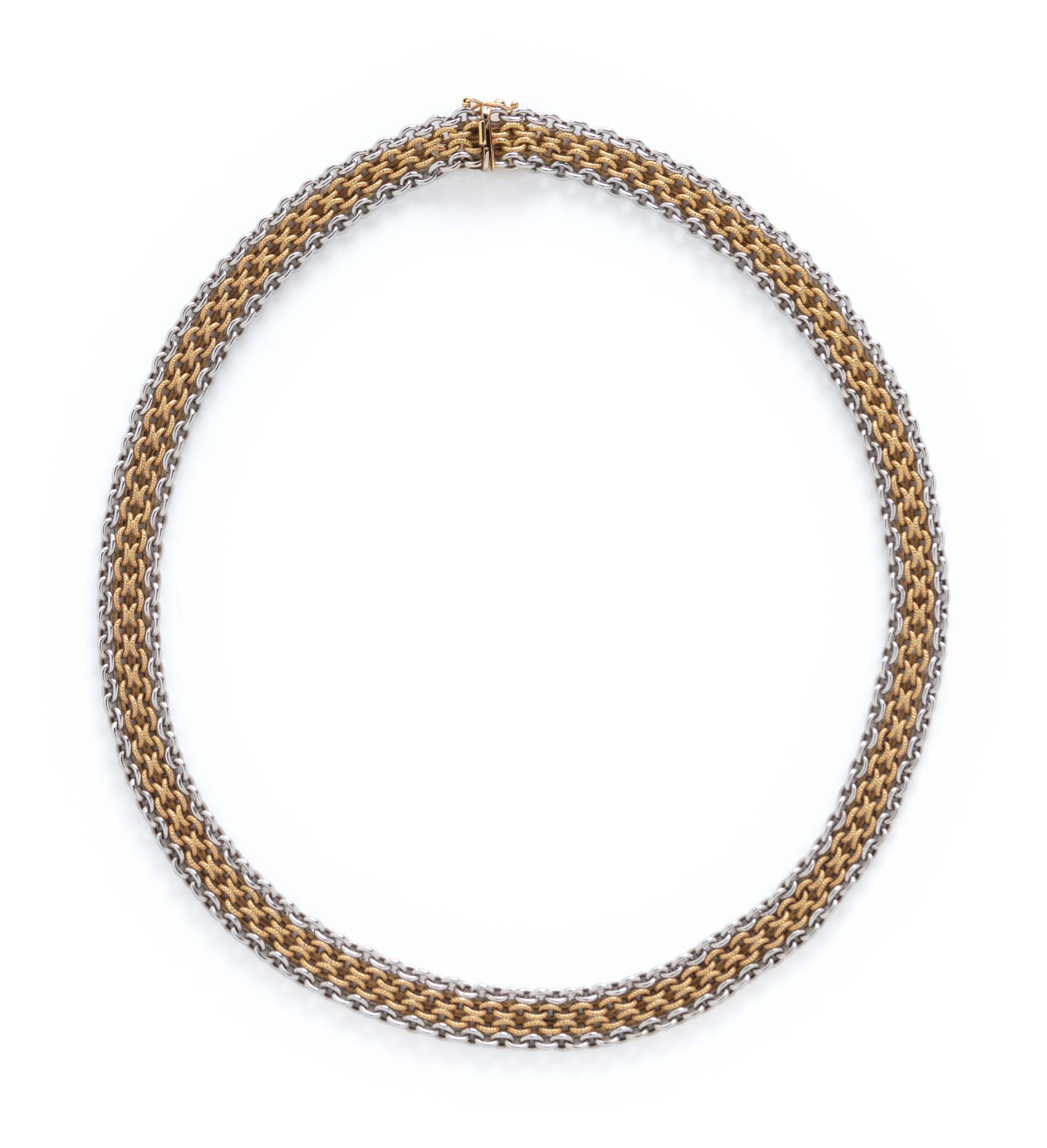 BICOLOR GOLD NECKLACE