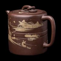 A Chinese Yixing Stoneware Covered Teapot