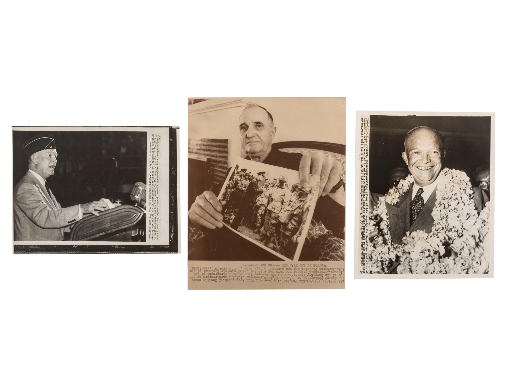 [PRESIDENTS] Photographs and ephemera related to Presidents Kennedy, FDR, Truman, and Reagan.