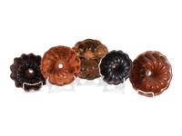 Five Redware Food Molds