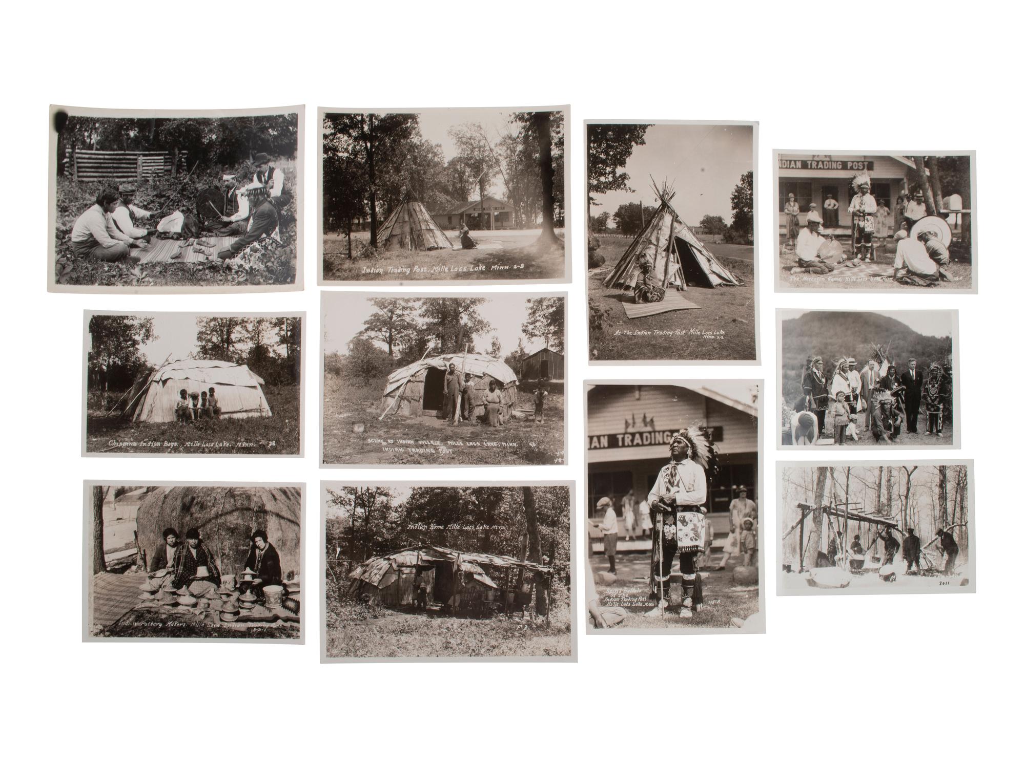 [NATIVE AMERICANS]. Approx. 90 photographs and prints featuring Native American subjects.