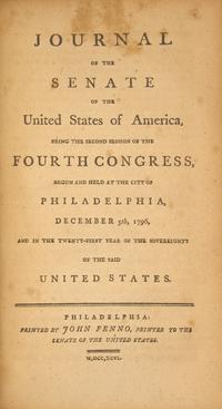 [American Law] Group of 3 Senate Journals, 1795-98, Owned by Two Early New York Politicians
