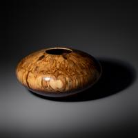 Turned wood vessel