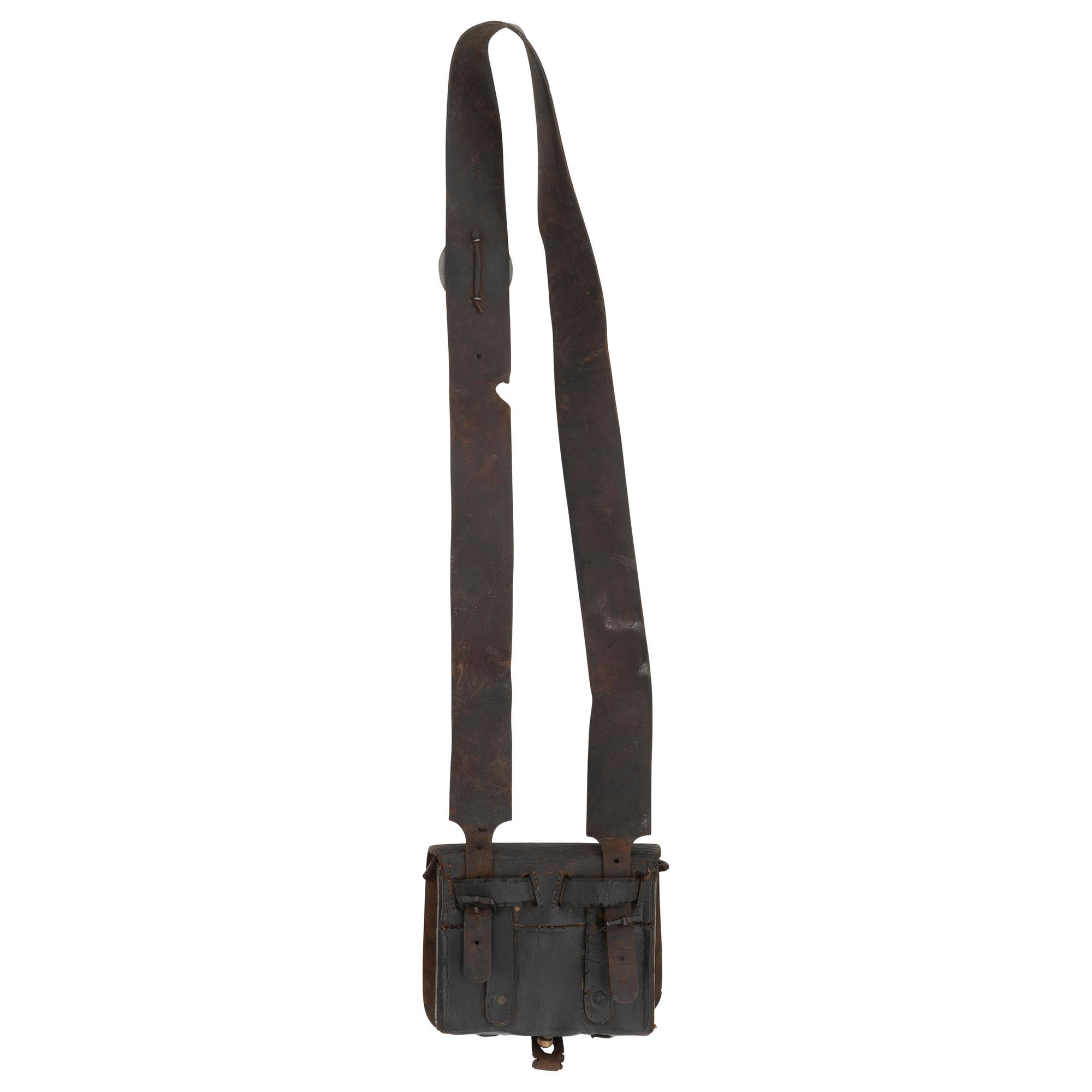 Civil War Pattern 1861 Infantry Cartridge Box with Sling and Plates