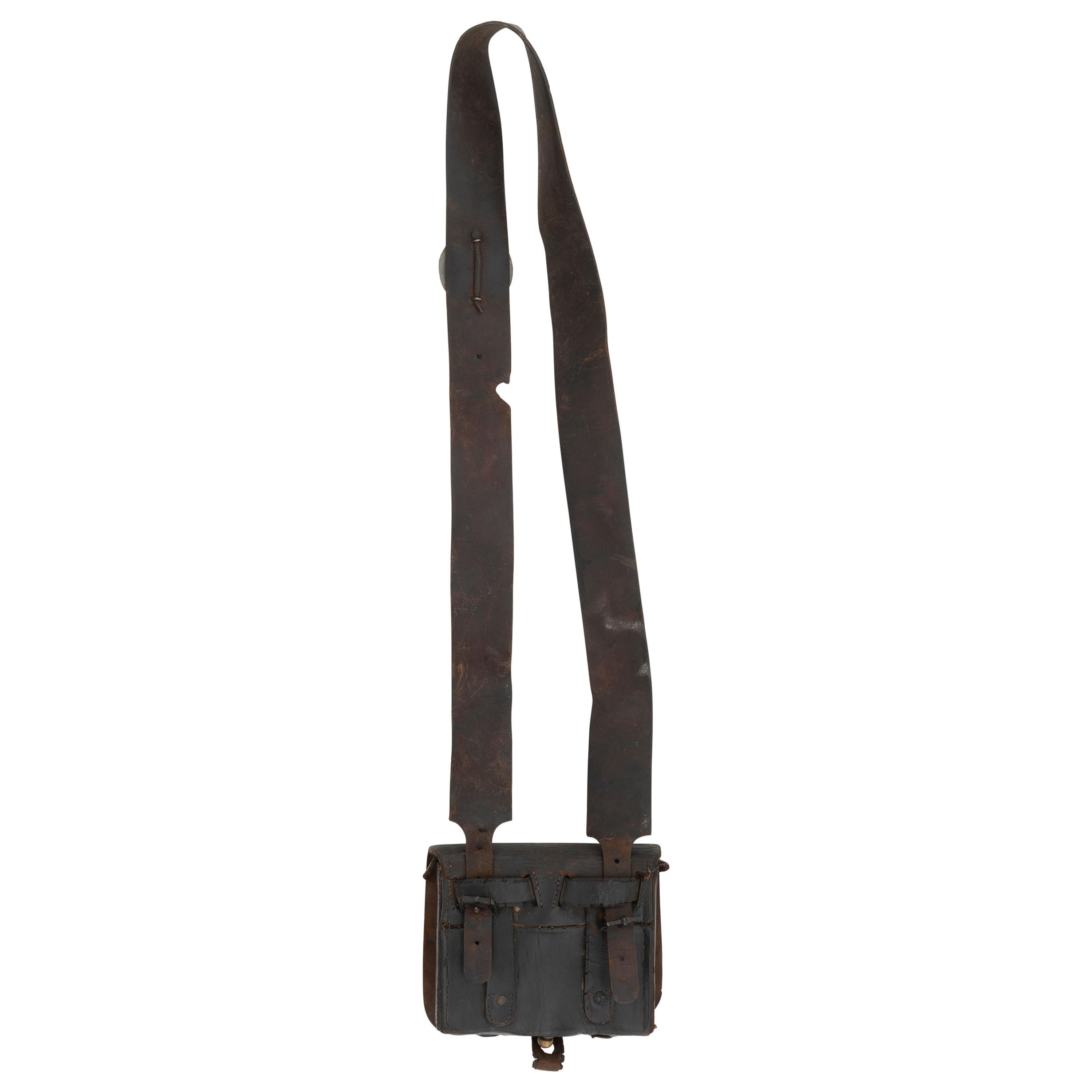 Civil War Pattern 1861 Infantry Cartridge Box with Sling and Plates