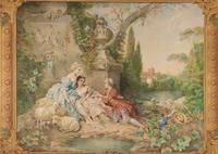 A Continental Wool Tapestry (20th Century)
